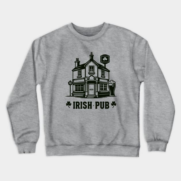 Irish Pub Crewneck Sweatshirt by KayBee Gift Shop